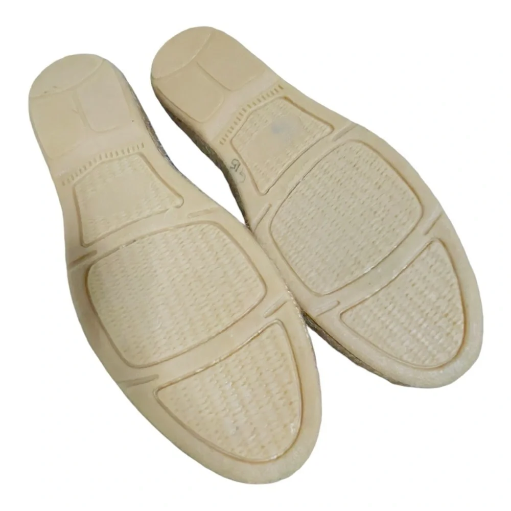 Viscata Barcelona Womens Espadrille Flats Size 11 Navy Canvas Slip On Shoes New